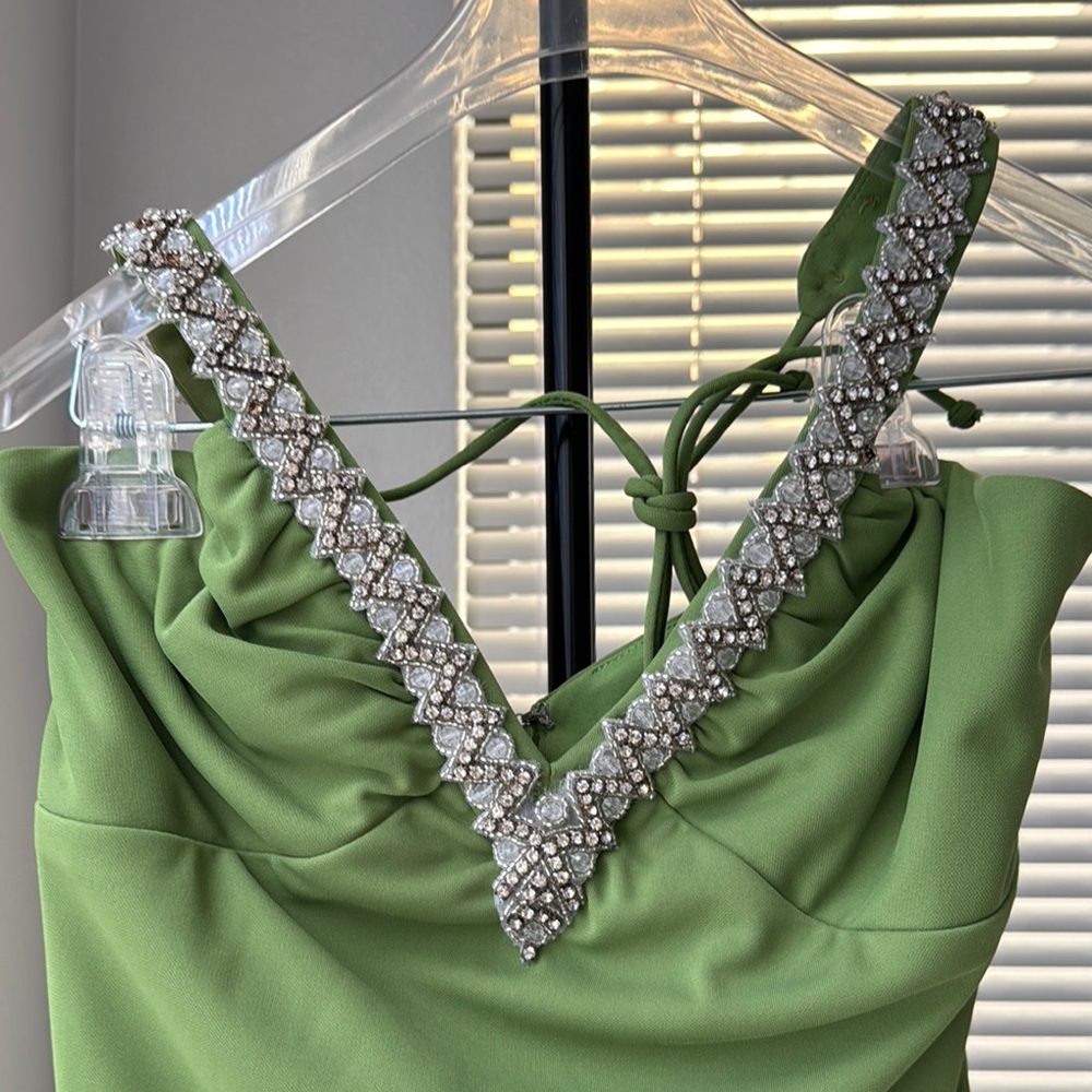 Elegant Green Prom or Evening Dress